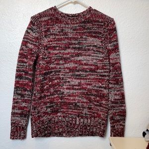 RED, WHITE, AND BLACK SWEATER (H&M)
